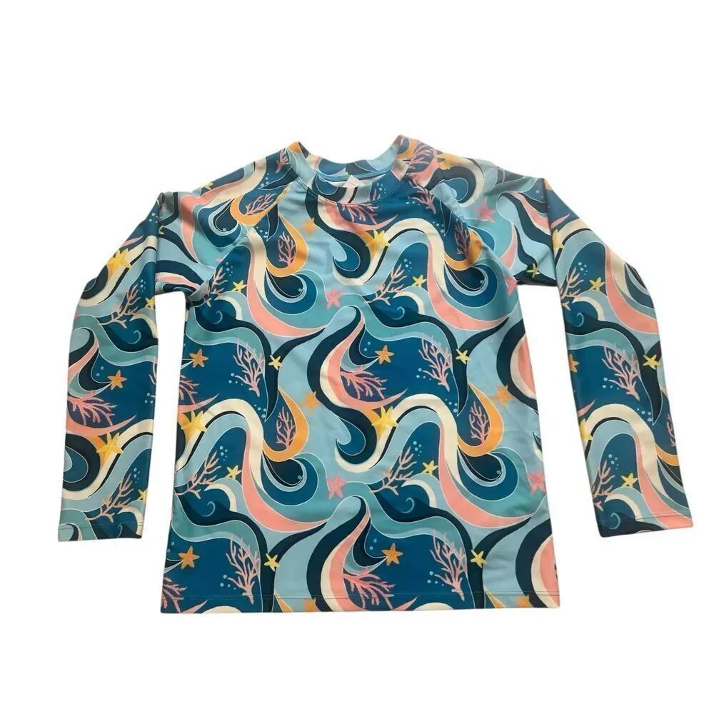 Mott 50 Maisonette swim shirt SPF 50+ long sleeve rash guard sz 10